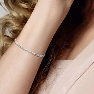 Oval Franco Bracelet 1.8mm sterling Silver 925